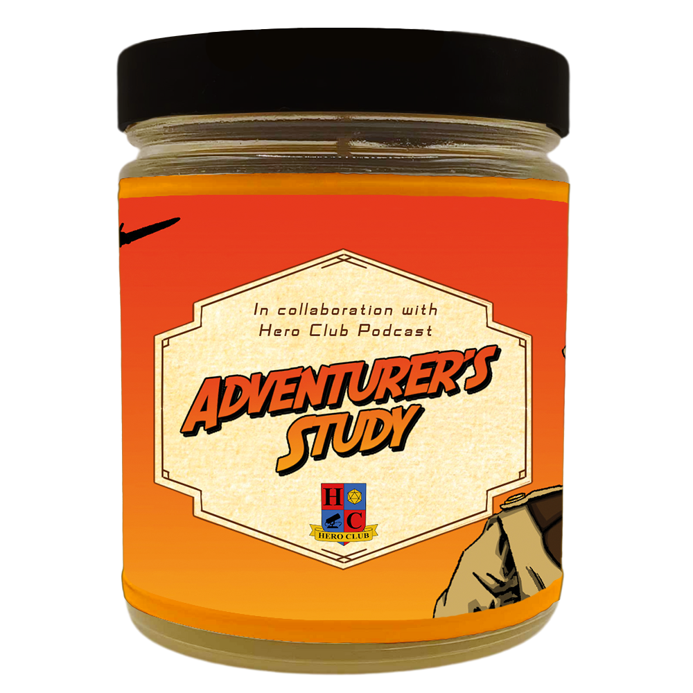 Adventurer's Study Scented Candle with Surprise D20 Die | Hero Club